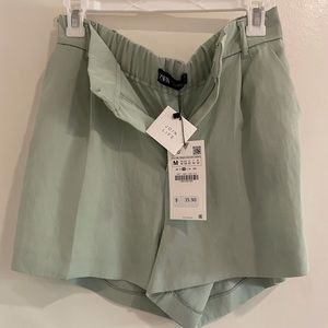 Mint green shorts